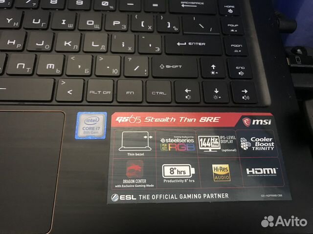 Ноутбук MSI GS65 Stealth Thin 8RE Ноутбук MSI GS65 Stealth Thin 8RE
