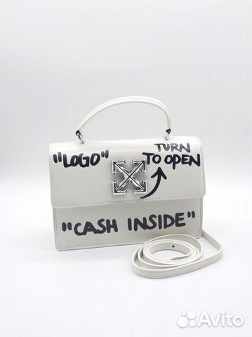 Женская кожаная сумка Off-White