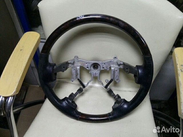 Руль для Toyota Land Cruiser 200 Кожа +темн дерево