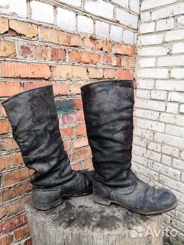 Хромовые сапоги 40 размера б/у