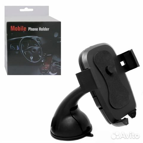 Держатель для телефона на стекло 2222 WQ-B черный
