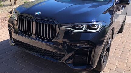 Новая решетка радиатора Shadow line BMW X7 G07