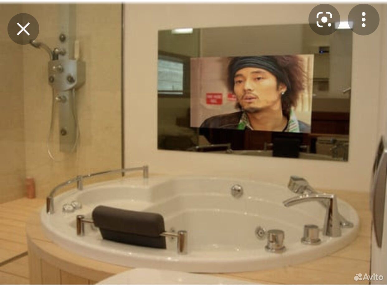 установка телевизора в ванной комнате