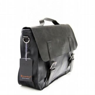 Three-Box сумка через плечо, портфель черный