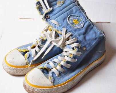 Кеды джинсовые высокие Freestyle Basket, Б/У