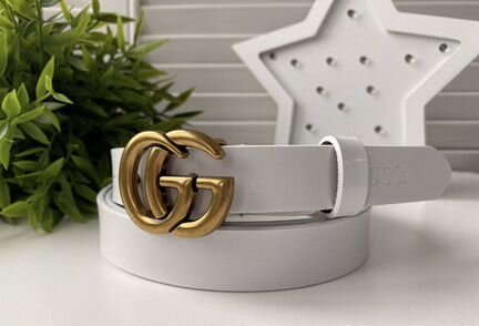 Ремень Gucci белый