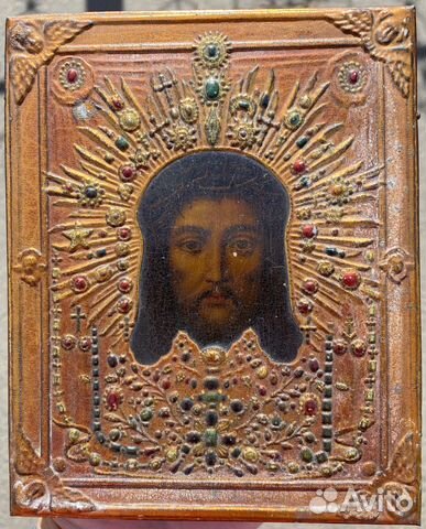 Икона Спас Нерукотворный Питерский Накатка