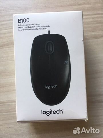Проводная мышь logitech b100