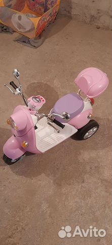 Электромобиль детский скутер