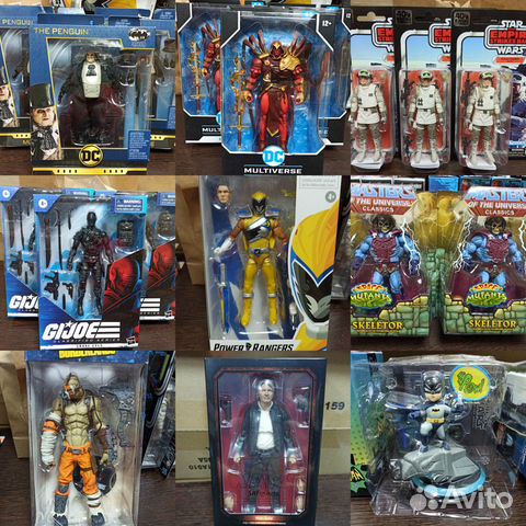 Фигурки Penguin, Azrael, Soldier (Hoth), Snake Eye