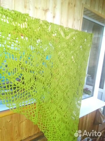 Шаль из шерсти, актуального темно зелёного цвета