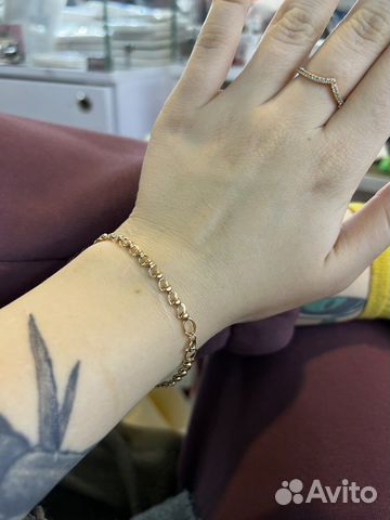 Золотой женский браслет