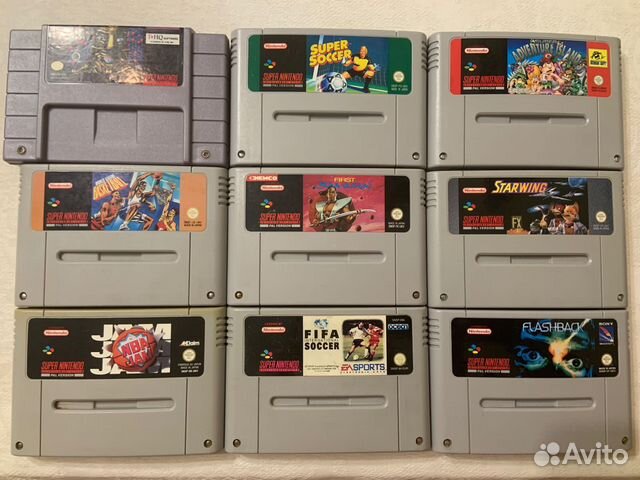 Картриджи Super Nintendo и N64