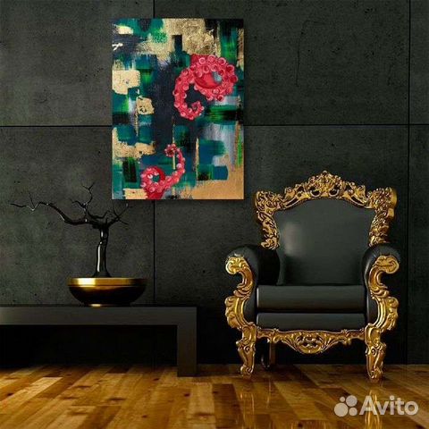 Интерьерная картина на холсте большая