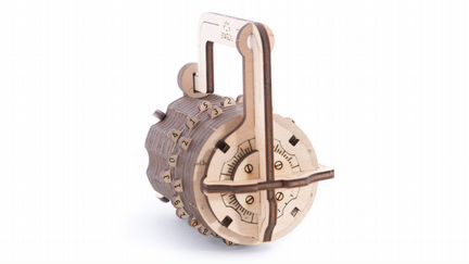 Кодовый замок Ugears. Конструктор из дерева