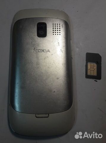 Смартфон Qwerty клава Nokia 302 RM-813 бу белый
