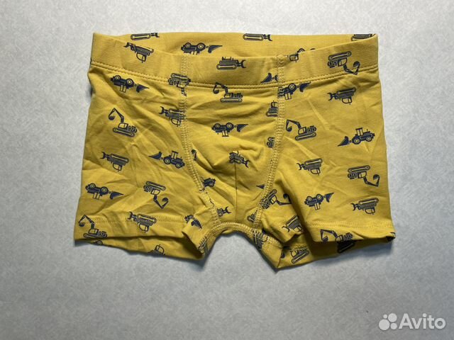 H&M Трусы с машинками желтые р.104