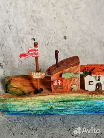 Рыбацкий островок ручная работа дрифтвуд