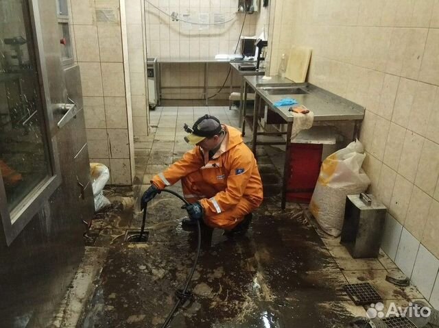 Устранине засоров Прочистка канализации