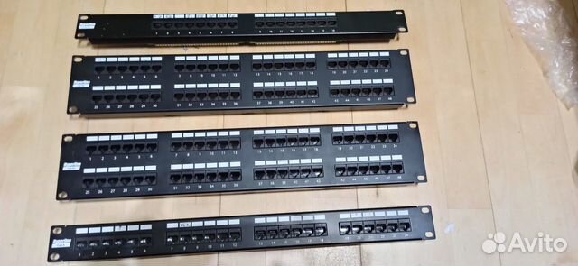 Патч-панель Hiperline 19 на 48, 24, 16 портов