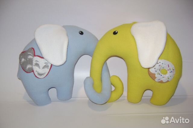 Слоники - игрушки подушки