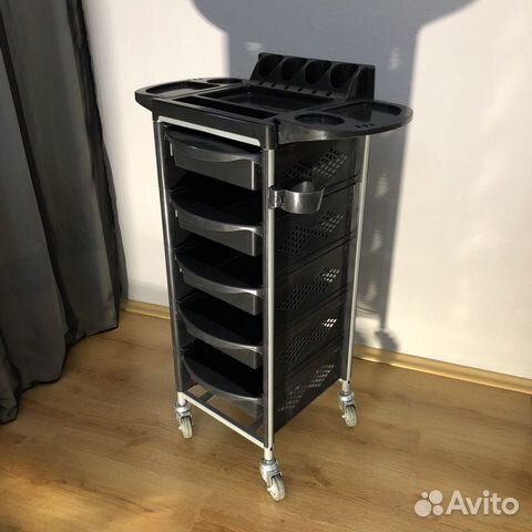 Тележка парикмахерская черная