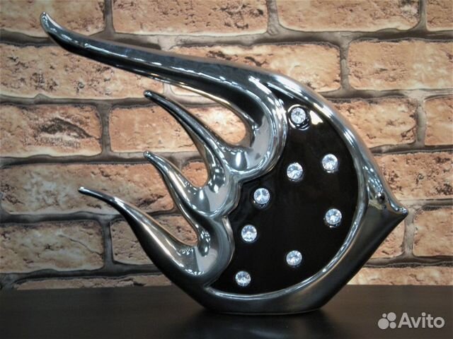 Статуэтка рыба со стразами