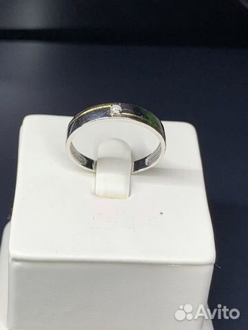 Золотое кольцо с бриллиантом 585пробы 2,29гр р19,5