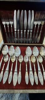 Набор столовых приборов мельхиор СССР