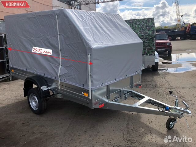 Оцинкованный прицеп для л/а 3.0х1.5х1.4