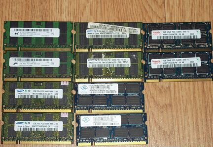 Память для ноутбука DDR2 по 2гб
