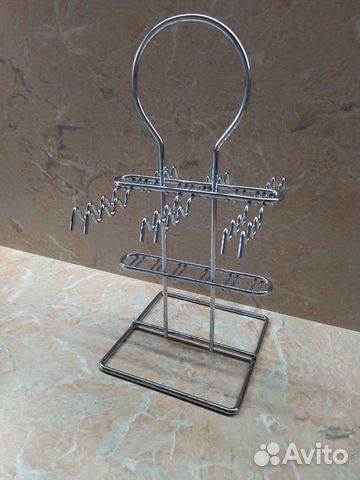 Подставка для столовых приборов хром