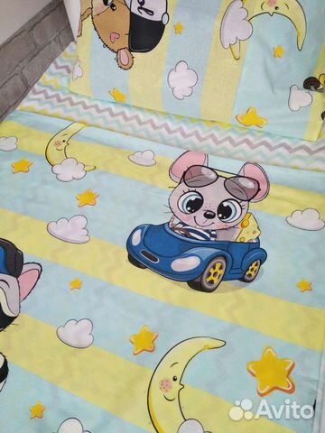 Комплект постельного белья в детскую кроватку