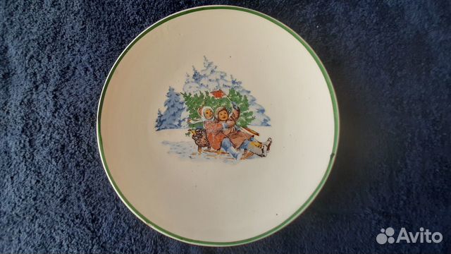 Настенная тарелка Буды 30-е Агитация. Соцреализм