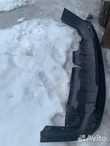 Юбка заднего бампера новая