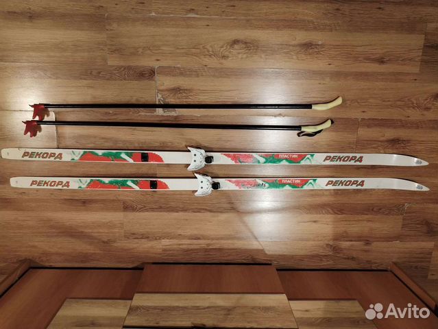 Беговые лыжи рекорд (полный комплект)