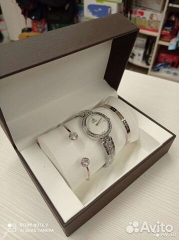 Подарочный набор часы+браслеты CK