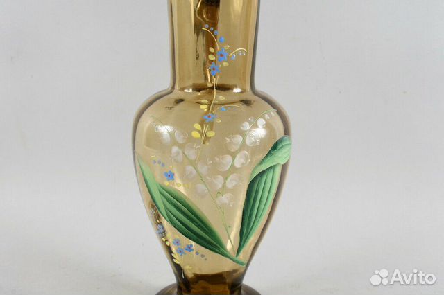 Кувшин цветное стекло 19век