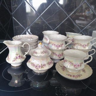 Чайный фарфоровый сервиз