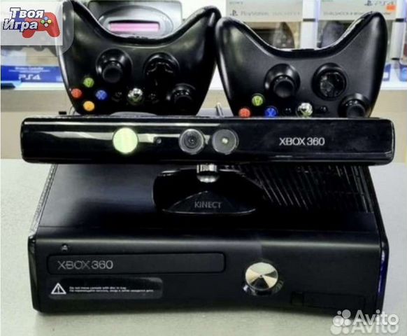 Xbox 360 Slim 250Г freeboot +150игр+кинект+2джойст