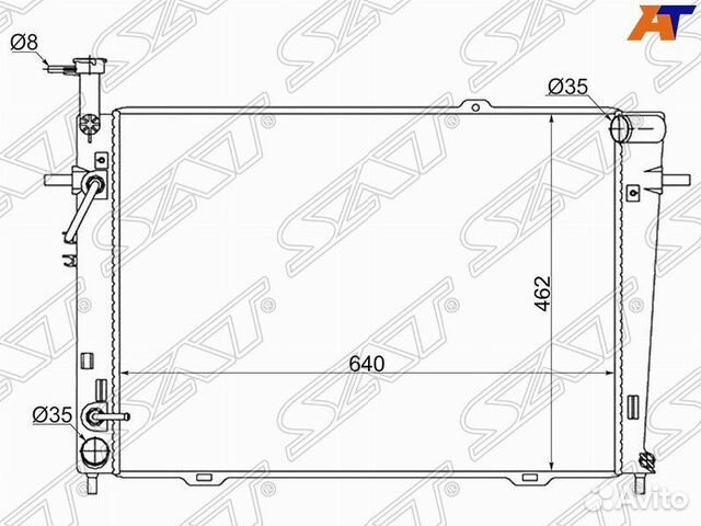 Радиатор hyundai getz