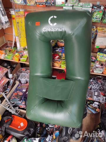 Надувное кресло для лодки пвх серый цвет