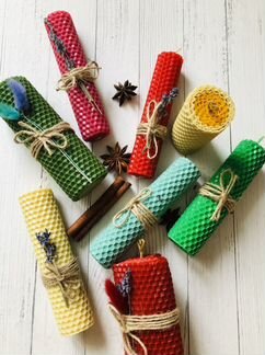 Свечи из вощины и воска, наборы