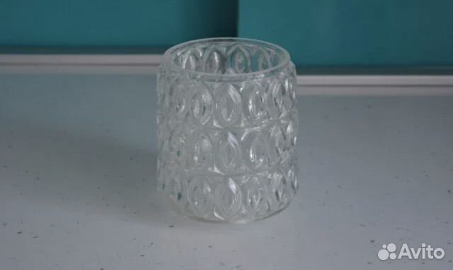 Плафон стекло хрусталь СССР раритет для люстры