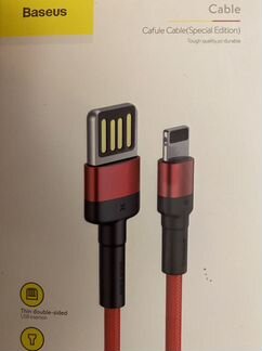 USB кабель для iPhone Baseus, 100 и 200 см, 2.4 А