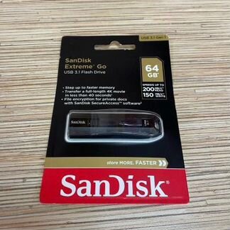 Флешка USB 3.1 SanDisk Extreme Go 64 Гб