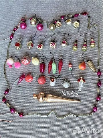 Елочные игрушки СССР малютка разные винтаж