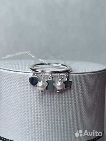 Серебряное кольцо Tous Cool Joy с жемчугом