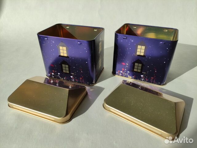 Жестяная коробка домик Ив Роше 1штука