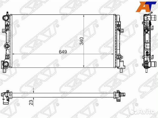 Радиатор seat toledo